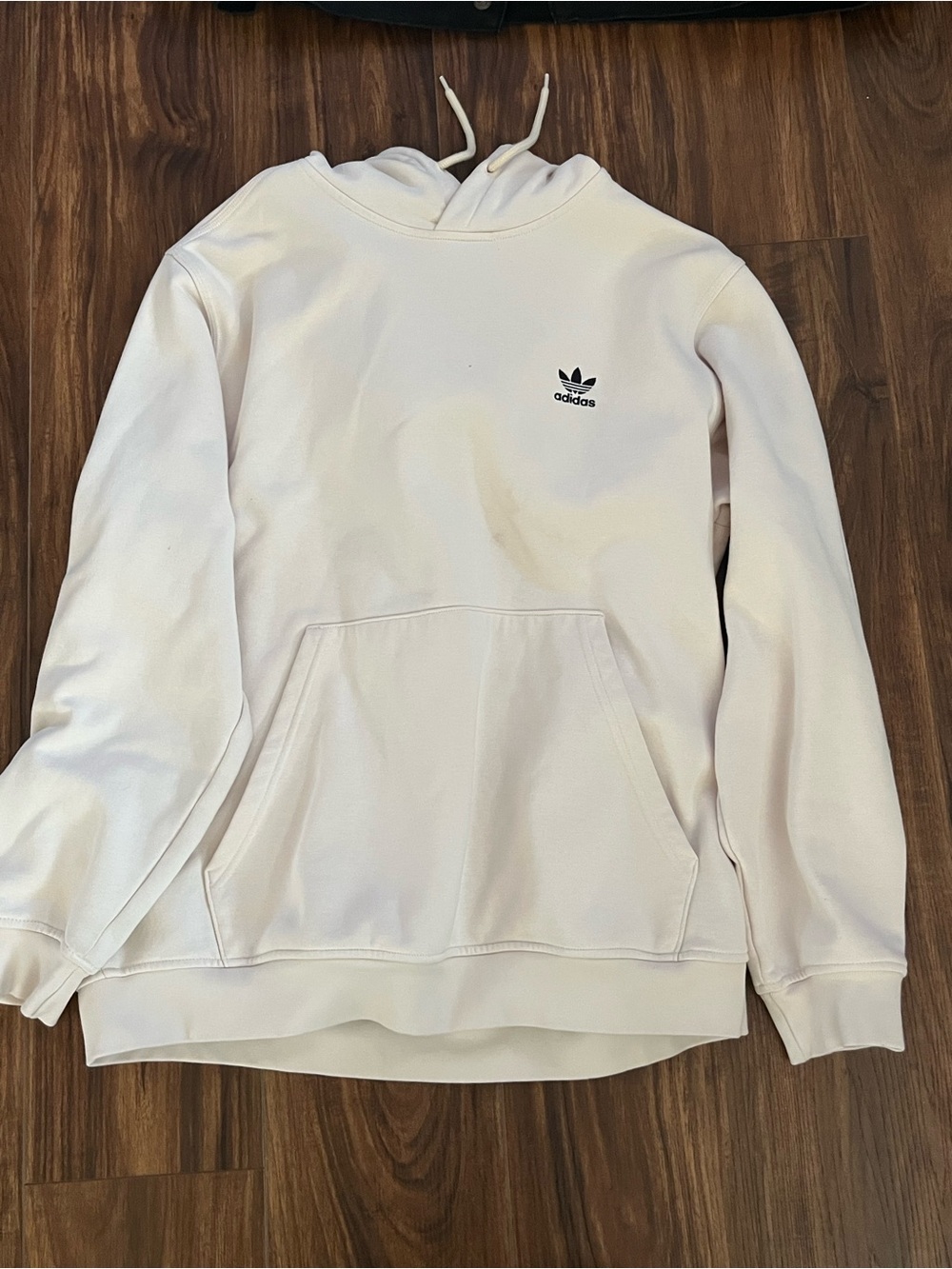 adidas Men's Off-White Trefoil Pullover Hoodie